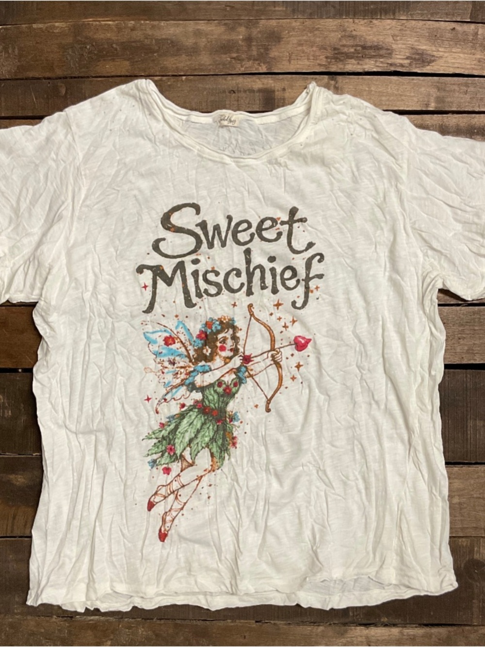 🔥BRAND NEW Worn & Weathered Tee-Sweet Mischief-House of Jaded Gypsy, New Design